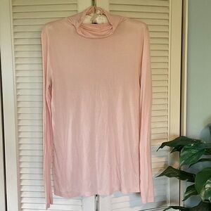 Banana Republic Light Pink Long-Sleeve Turtleneck Top
